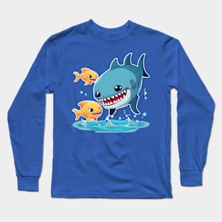 fishes with shark Long Sleeve T-Shirt